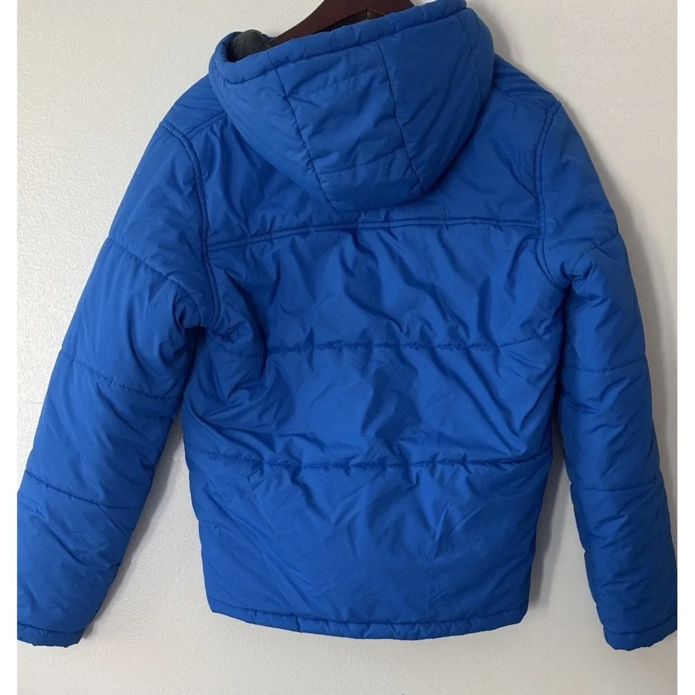 DSG Dick's XL Boys Blue Puffer Jacket Quilted Hooded Winter Coat Barely Used
